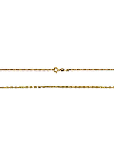 Cadena eslabón ancla forzada 50cm oro 18k - Joyería Orocash