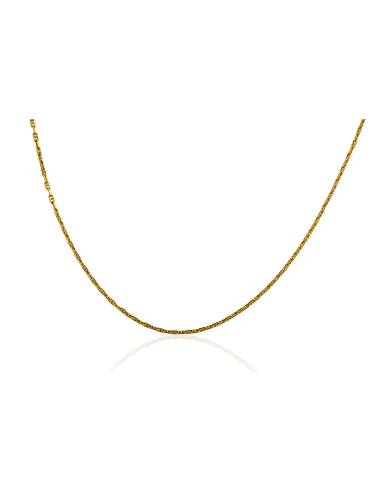 Cadena eslabón ancla forzada 50cm oro 18k - Joyería Orocash