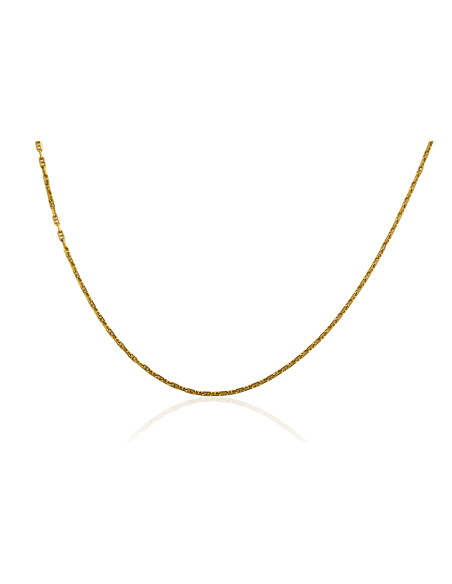 Cadena eslabón ancla forzada 50cm oro 18k - Joyería Orocash