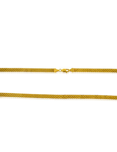 Cadena eslabón bismark 45cm oro 18k - Joyería Orocash