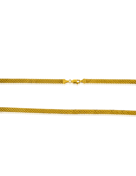 Cadena eslabón bismark 45cm oro 18k - Joyería Orocash
