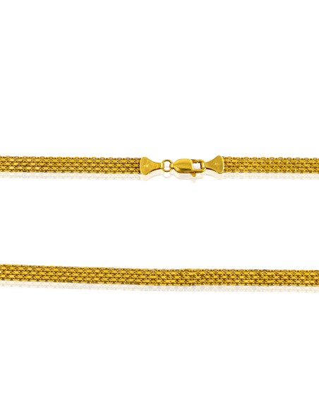 Cadena eslabón bismark 45cm oro 18k - Joyería Orocash