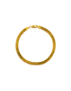 Pulsera eslabón bismark 18cm oro 18k - Joyería Orocash