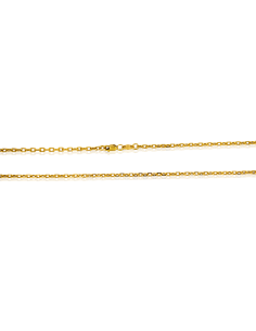 Cadena eslabón forzada 61cm oro 18k - Joyería Orocash 2