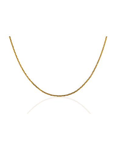 Cadena eslabón forzada 61cm oro 18k - Joyería Orocash