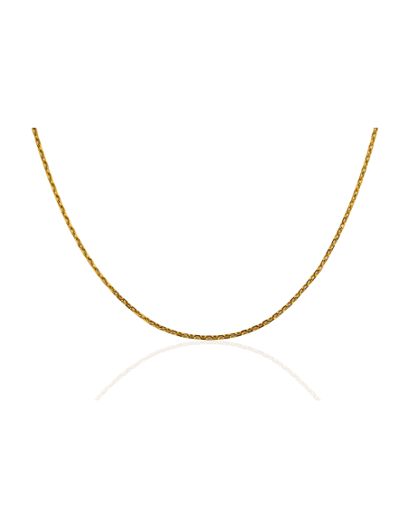 Cadena eslabón forzada 61cm oro 18k - Joyería Orocash