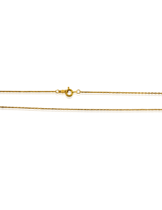 Cadena eslabón forzada 50cm oro 18k - Joyería Orocash 2