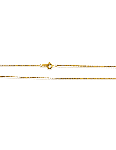 Cadena eslabón forzada 50cm oro 18k - Joyería Orocash