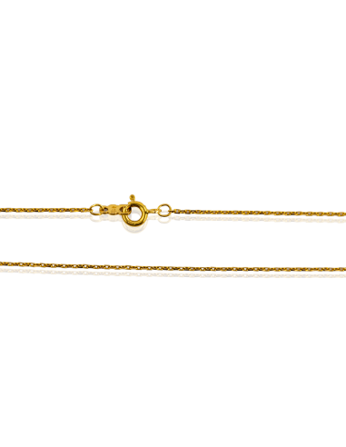 Cadena eslabón forzada 50cm oro 18k - Joyería Orocash