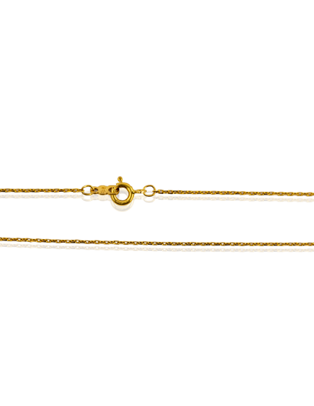 Cadena eslabón forzada 50cm oro 18k - Joyería Orocash