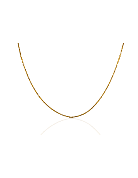 Cadena eslabón forzada 50cm oro 18k - Joyería Orocash