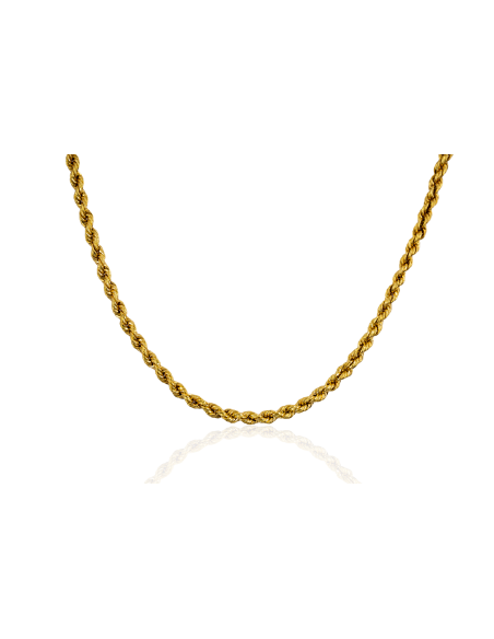 Cadena cordón mediano 66cm oro 18k - Joyería Orocash