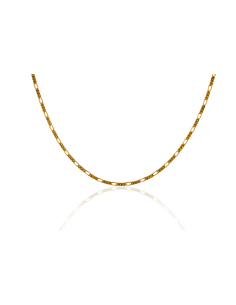 Cadena eslabón 3x1 60cm oro 18k - Joyería Orocash