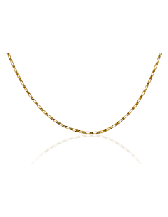 Cadena eslabón 1x1 49cm oro 18k - Joyería Orocash