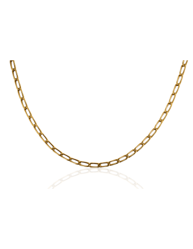 Cadena eslabón bilbao maciza 63cm oro 18k - Joyería Orocash