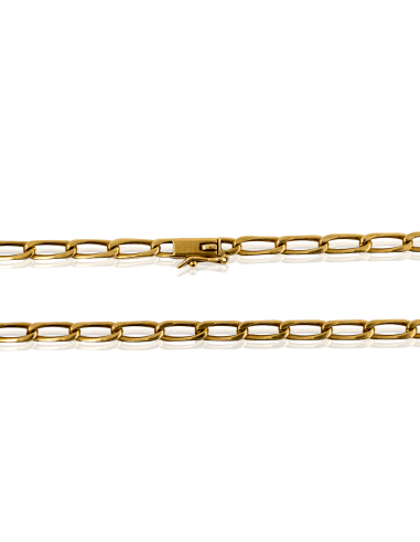 Cadena eslabón bilbao maciza 63cm oro 18k - Joyería Orocash