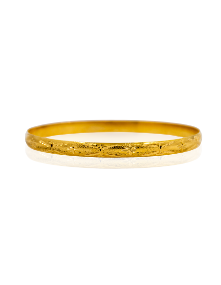 Pulsera aro labrado oro 18k - 7º - Joyería OroCash