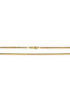 Cadena eslabón cobra 45cm oro 18k - Joyería Orocash 2