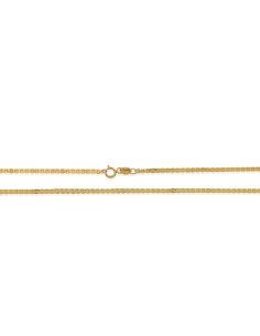 Cadena ancla plana 50cm oro 18k - Joyería Orocash 2