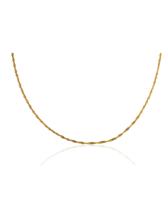 Cadena eslabón singapur 50cm oro 18k - Joyería Orocash