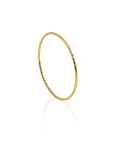 Pulsera aro liso rígida 6cm oro 18k - Joyería Orocash 2
