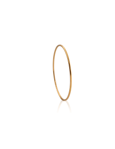 Pulsera aro liso rígida 6.1cm oro 18k - Joyería Orocash 2
