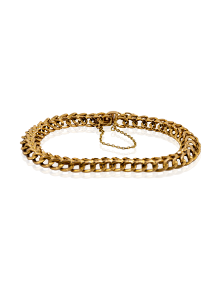Pulsera princesa calada c. seguridad 20cm oro 18k - Joyería Orocash