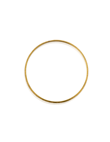 Pulsera rígida labrada 6.5cm oro 18k - Joyería Orocash