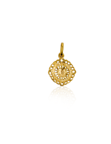 Colgante sol Portocarrero 2cm oro 18k - Joyería Orocash