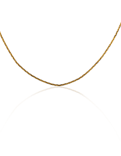 Cadena eslabón forzada 45cm oro 18k - Joyería Orocash