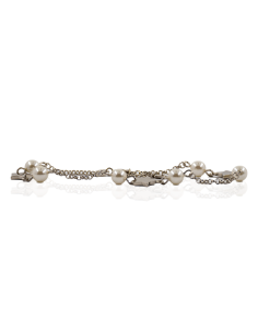 Pulsera estrellas y perlas plata rodiada - Joyería Orocash 2
