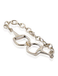Pulsera de Estribos en Plata de Ley 925 - 19 cm - Joyería Orocash 2