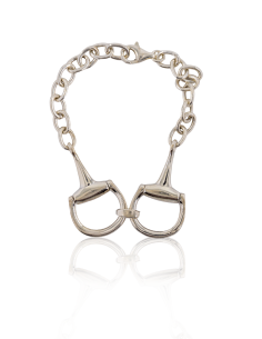 Pulsera de Estribos en Plata de Ley 925 - 19 cm - Joyería Orocash