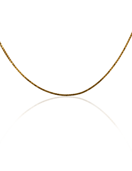 Cadena eslabón veneciana 76cm oro 18k - Joyería Orocash