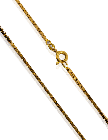 Cadena eslabón veneciana 76cm oro 18k - Joyería Orocash