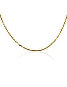 Cadena eslabón forzada 75cm oro 18k - Joyería Orocash