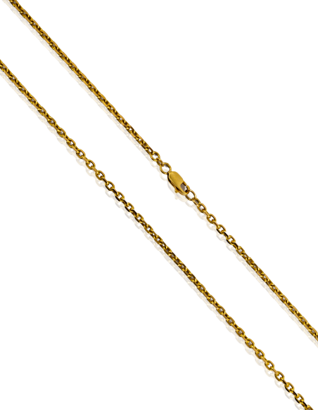 Cadena eslabón forzada 75cm oro 18k - Joyería Orocash