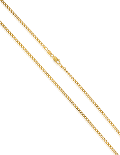 Cadena eslabón barbada 74cm oro 18k - Joyería Orocash 2