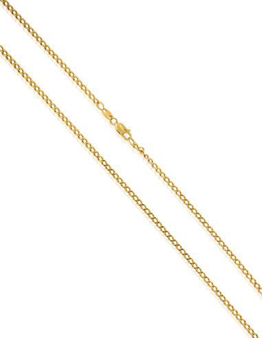 Cadena eslabón barbada 74cm oro 18k - Joyería Orocash
