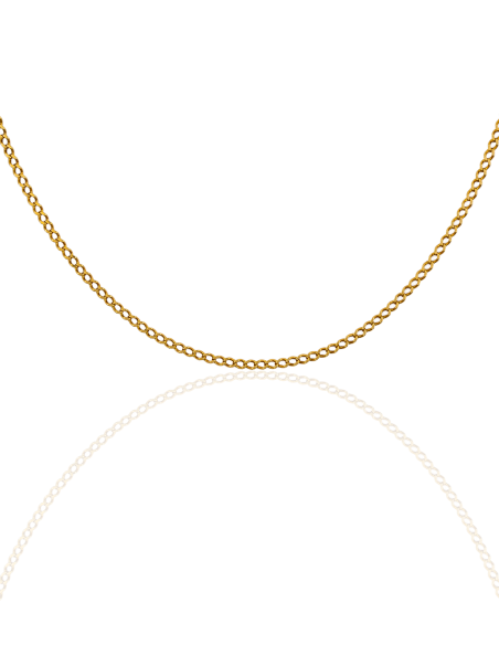 Cadena eslabón barbada 74cm oro 18k - Joyería Orocash