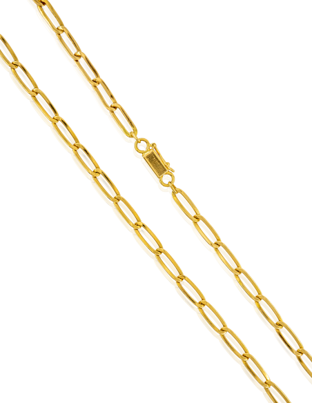Cadena bilbao 60cm grande en oro amarillo 18k - Joyería Orocash