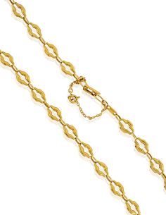 Cadena 48cm rombos c. seguridad oro 18k - Joyería Orocash 2