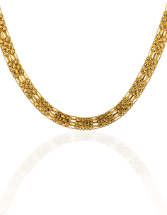 Gargantilla eslabón bismark 46cm oro 18k