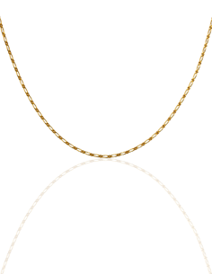 Cadena eslabón 1x1 59cm oro 18k - Joyería Orocash