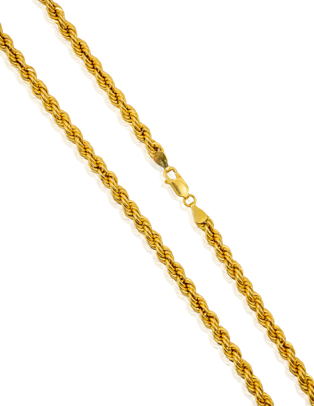 Cadena cordón mediano 44cm oro 18k - Joyería Orocash