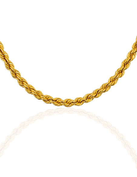 Cadena cordón mediano 44cm oro 18k - Joyería Orocash