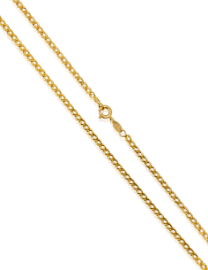 Cadena eslabón doble barbada 49cm oro 18k - Joyería Orocash 2