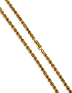Cadena cordón mediano 70cm oro 18k - Joyería Orocash 2