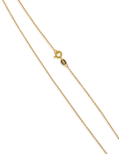 Cadena eslabón forzada 40cm oro 18k - Joyería Orocash 2