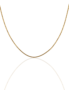 Cadena eslabón forzada 40cm oro 18k - Joyería Orocash
